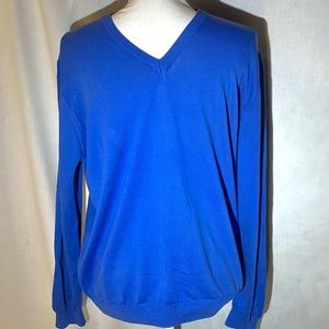 NWT Eredi pisano blue v-neck pullover